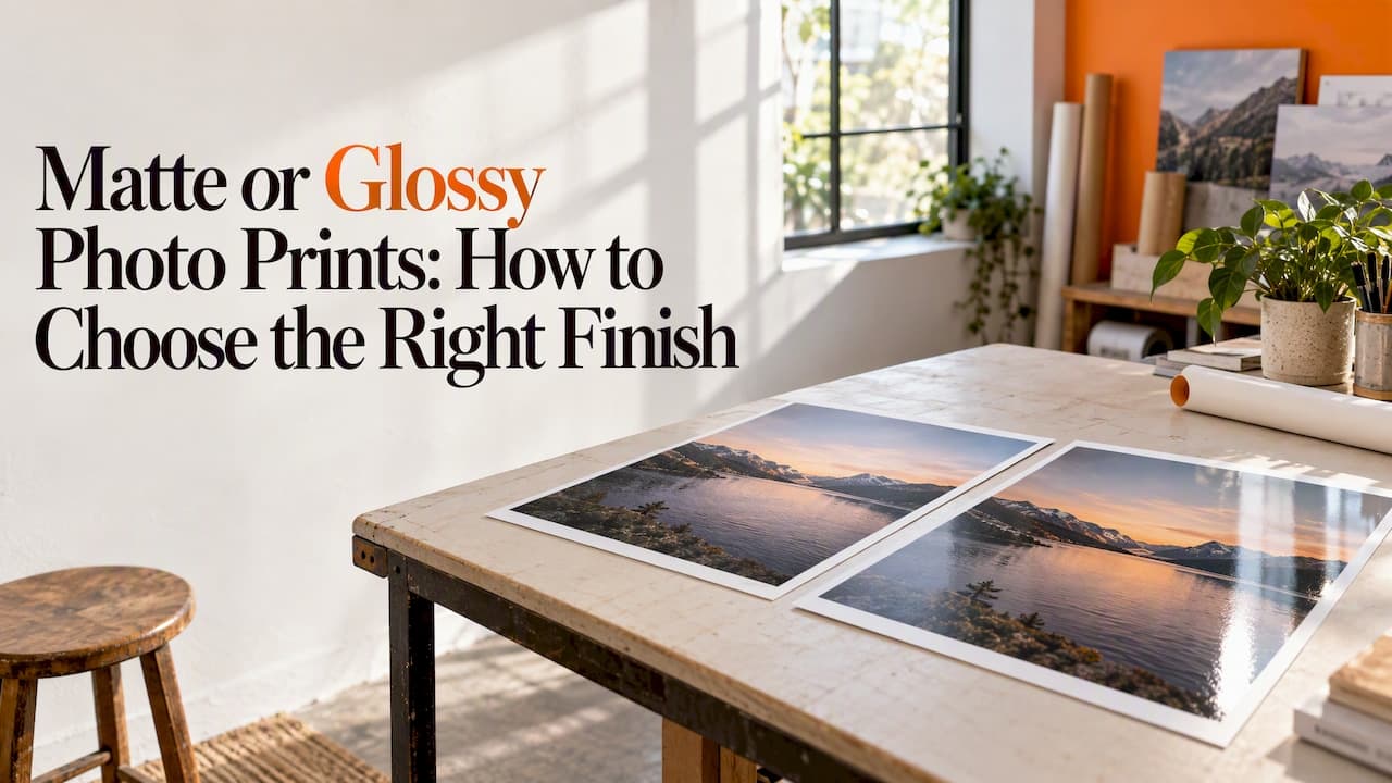 Matte or Glossy Photo Prints: How to Choose the Right Finish