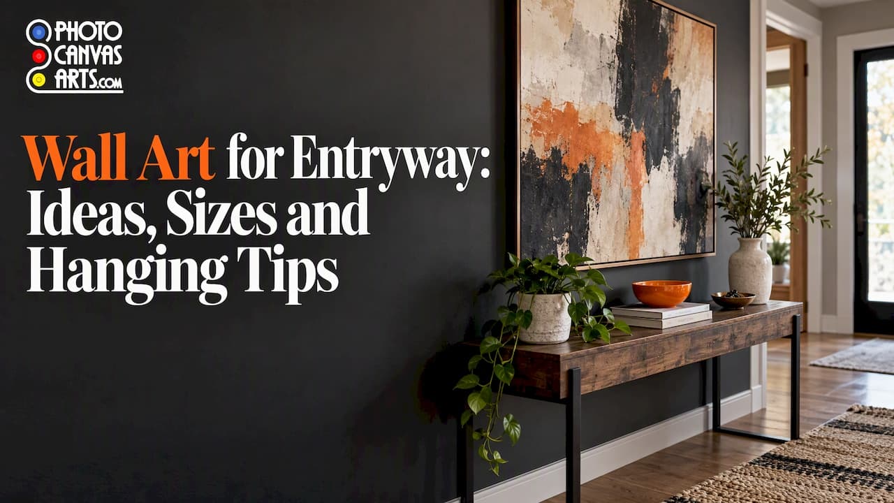 Wall Art for Entryway: Ideas, Sizes and Hanging Tips